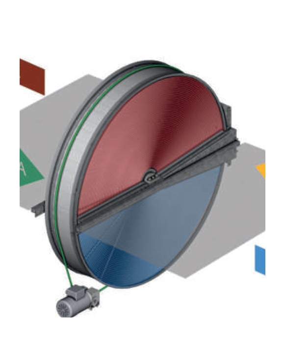 Роторный рекуператор Komfovent RR-AL-930-L-O-SN(1056x1060x290)-PN-A1