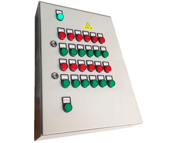 Щит управления 12 клапанами дымоудаления (КДУ)/подпора ЩУК-П-220/КДУ*12/М/54