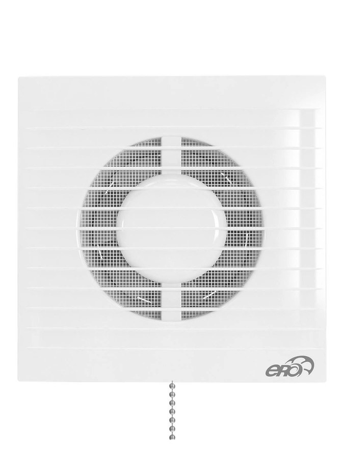 Вентилятор накладной E D100 сетка тяговый выключательERA