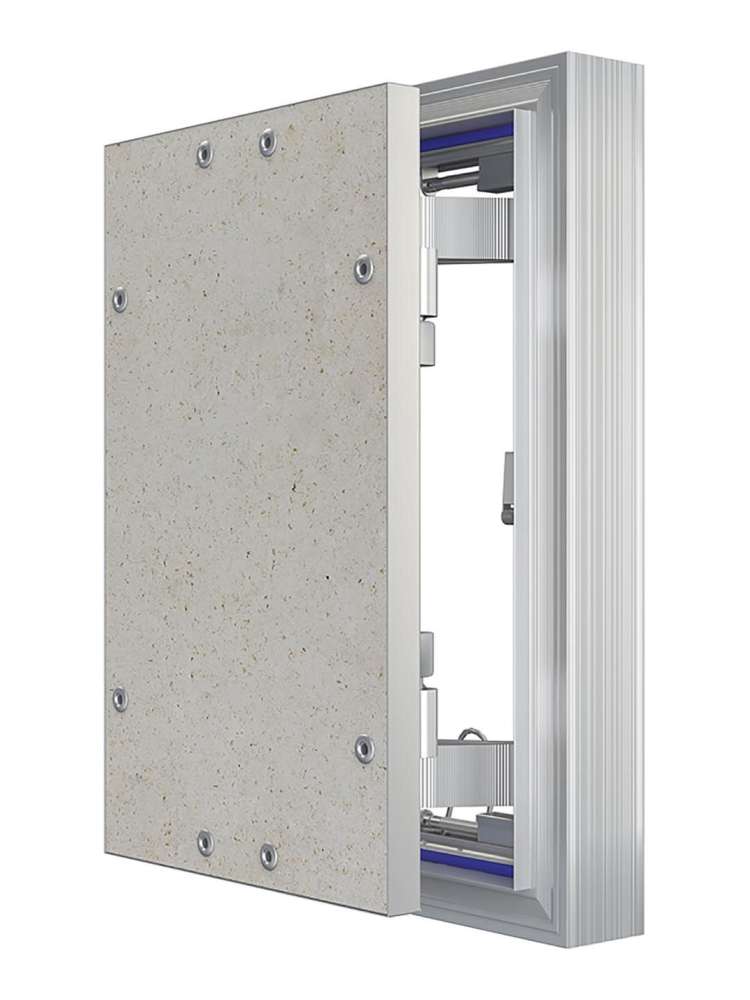 Люк ревизионный D C ERAmo Optimum 200х300 скрытый монтаж петля алюминий EVECS