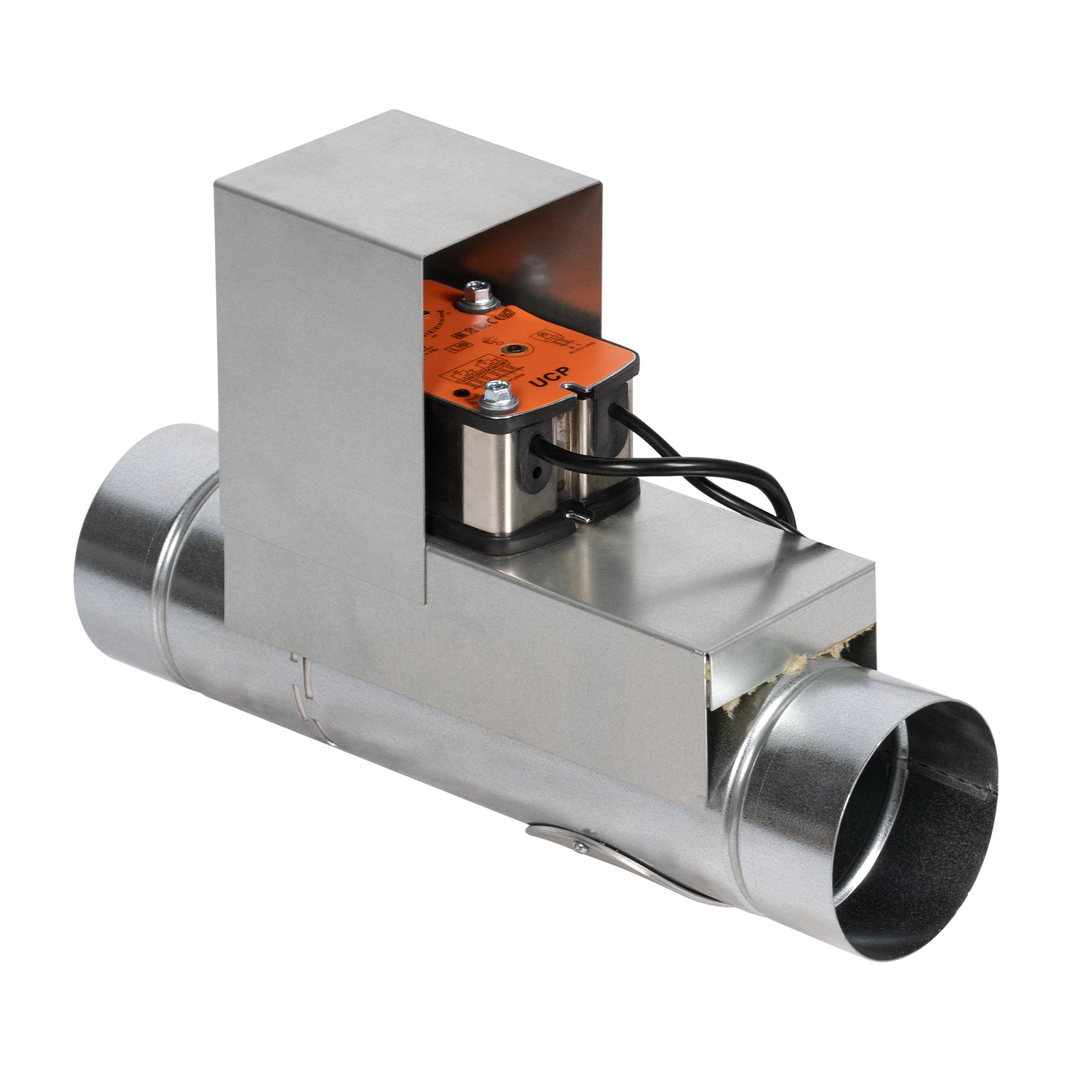Клапан противопожарный SHUFT SHFDO-60-O-d100-MB230-0-0-Kl-0, Ø100 мм, EI 60