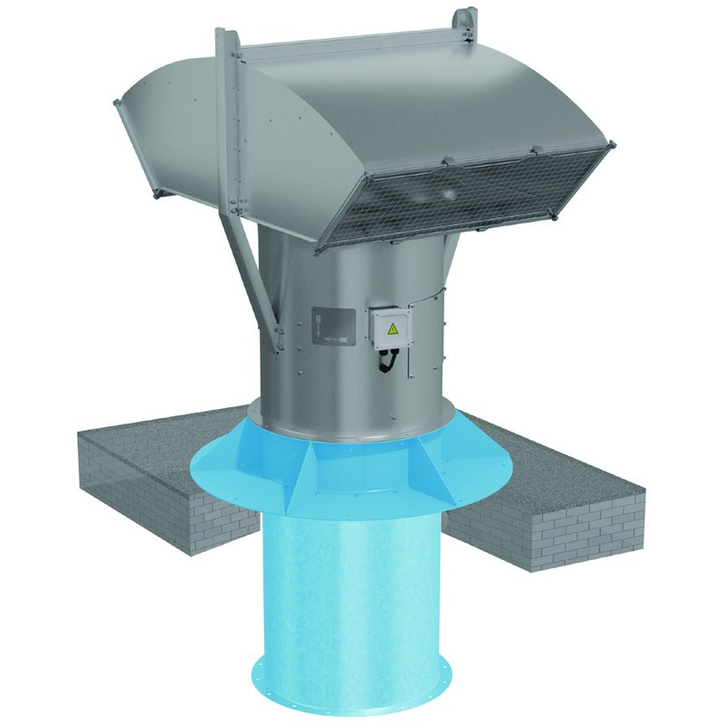 Вентилятор крышный осевой подпора ВОП-30-8-15/3000