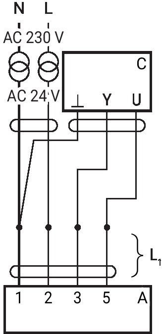 GK24G-SR — Схема подключения